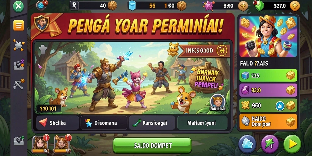 Interaksi sosial antar pemain yang seru dan menyenangkan.