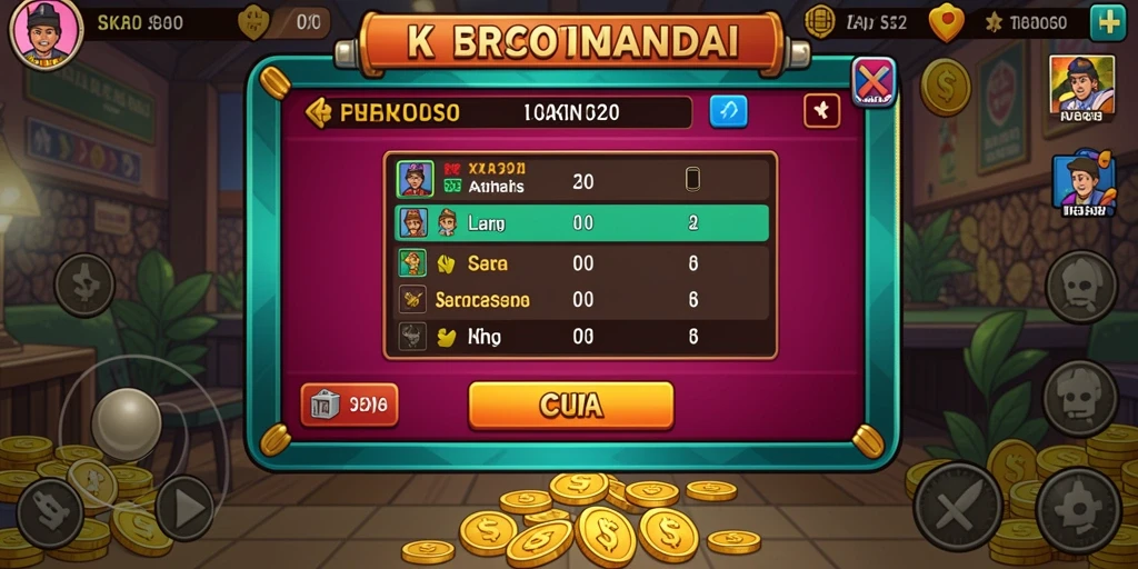 Leaderboard yang membuat permainan semakin kompetitif.