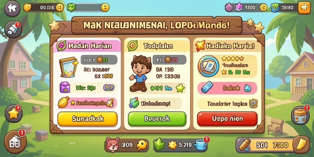 Fitur bonus harian untuk peluang menang lebih besar.