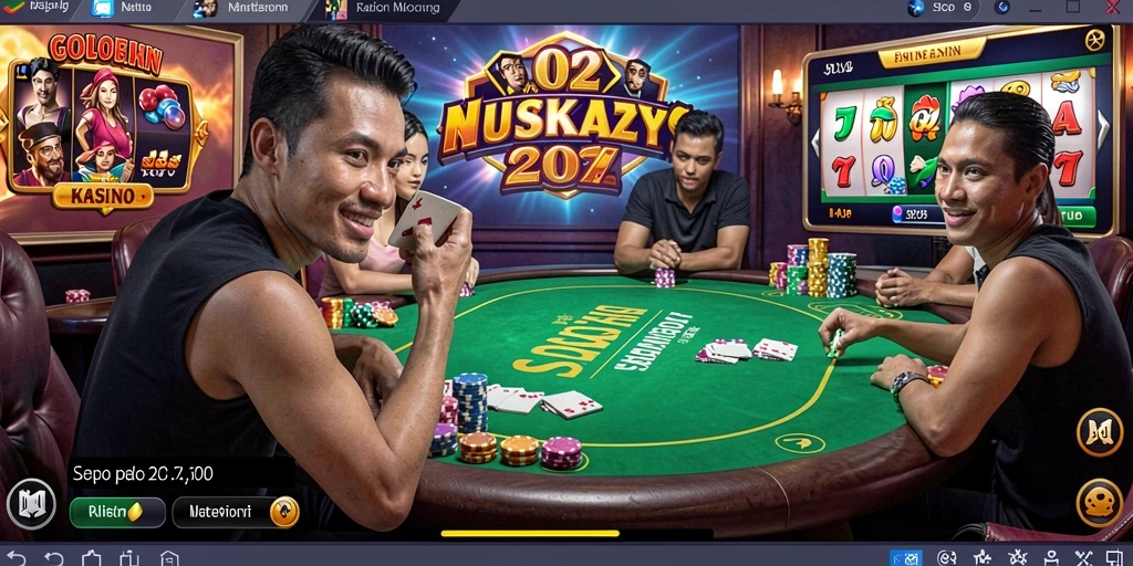 Karakter utama dalam aksi yang menegangkan.