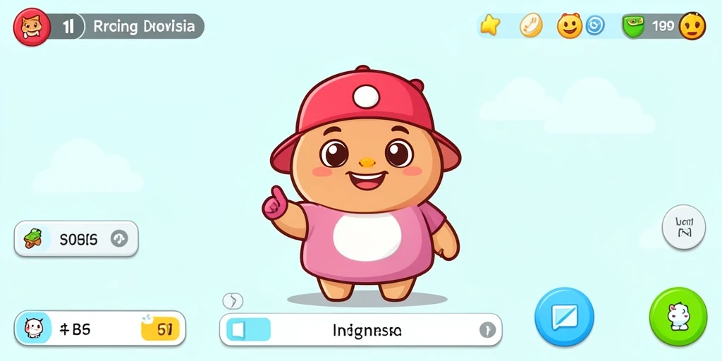 Lingkungan yang indah dan penuh detail.